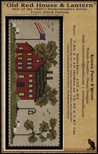 Load image into Gallery viewer, Old Red House &amp; Lantern-1800&#39;s Series- Cross Stitch- PRINTED AND MAILED - Kanikis
