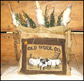 Old Wool Co- Punch Needle & Burlap Bag Pattern-Instant Download - Kanikis