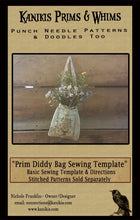Load image into Gallery viewer, Prim Diddy Bag Sewing Template- -Instant Download - Kanikis
