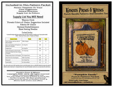 Load image into Gallery viewer, Pumpkin Seeds- Punch Needle Pattern- As seen in 2016 PNPS Fall Issue- Mailed Version - Kanikis
