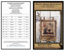 Load image into Gallery viewer, Raven, Moon, Nevermore.. -Cross Stitch Pattern- Printed And Mailed - Kanikis
