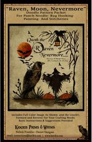 Raven, Moon, Nevermore- Punch Needle- Doodle Pattern Packet -Mailed Version - Kanikis