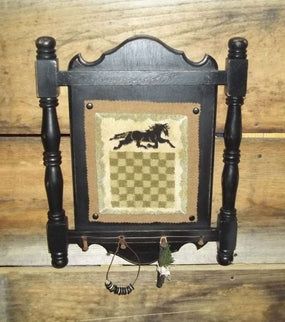 Tavern Horse Checkerboard Punch Needle Pattern- Mailed Version - Kanikis