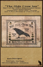 Load image into Gallery viewer, The Old Crow Inn- Part 1 of 1800&#39;s Homesteaders Series- Cross Stitch Pattern- Printed And Mailed - Kanikis
