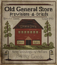 Load image into Gallery viewer, The Old General Store-1800&#39;s Series- Cross Stitch-PRINTED AND MAILED - Kanikis
