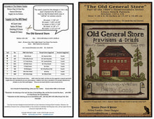 Load image into Gallery viewer, The Old General Store-1800&#39;s Series- Cross Stitch-PRINTED AND MAILED - Kanikis
