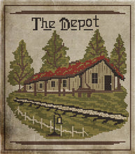 Load image into Gallery viewer, The Old Train Depot-1800&#39;s Series- Cross Stitch- PRINTED AND MAILED - Kanikis
