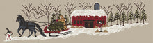 Load image into Gallery viewer, To Grandma&#39;s House- Winter Sleigh Ride- Cross Stitch Pattern- PRINTED &amp; MAILED - Kanikis
