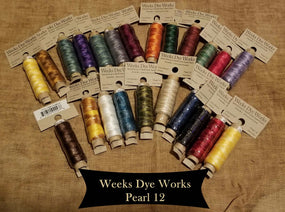 Weeks Dye Works- Pearl 12 Threads- 45 yard spools