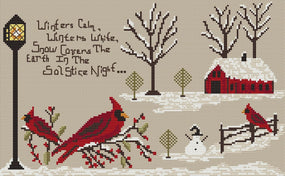 Winter Solstice- Cross Stitch Pattern- Printed And Mailed - Kanikis